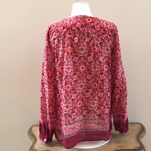 LOFT BOHO STYLE BLOUSE - Picture 2 of 8